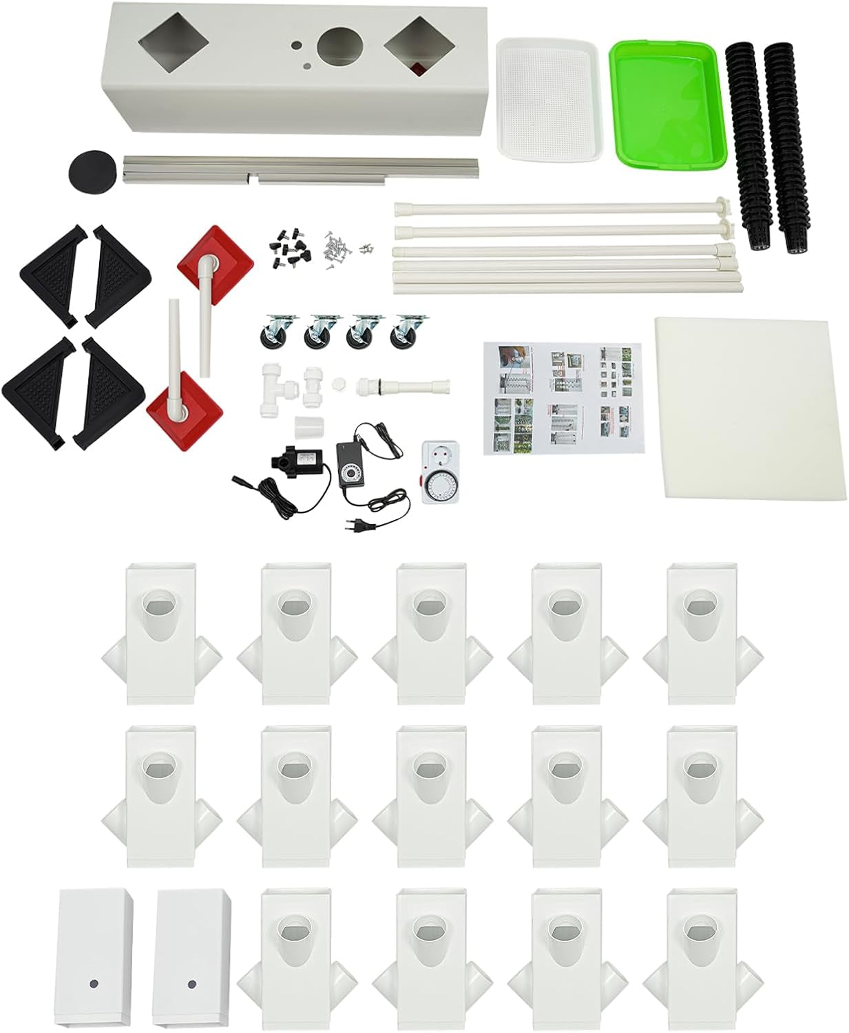 56 otvorů, 7 úrovní, hydroponický systém, bezzemní pěstební systém, Grow kit