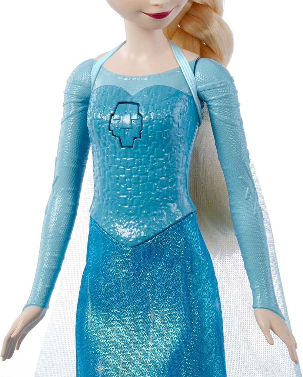 Disney The Ice Queen Elsa Doll, The Ice Queen Doll, păr blond pieptănat, mobilă, pantofi detașabili, cadouri Disney, jucării de la 3 ani, HLW47 Papusi Naty Shop