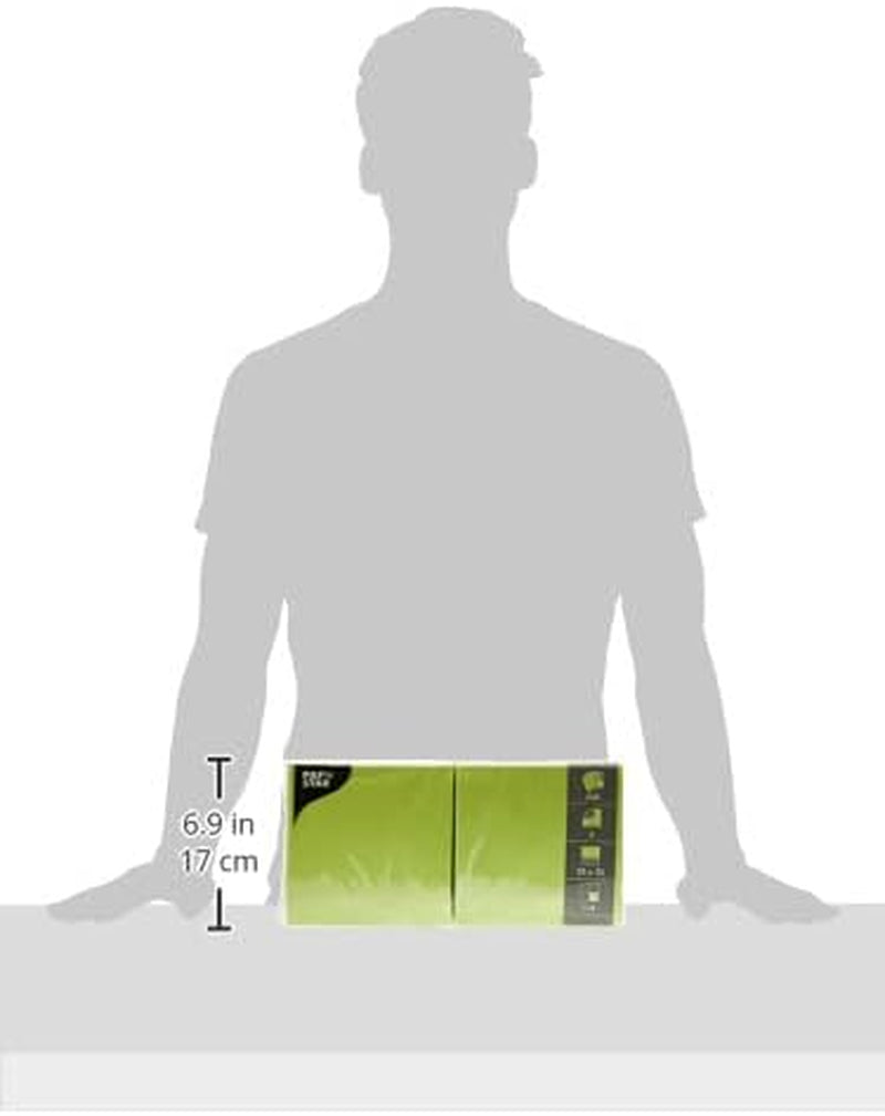 250 șervețele, 3 straturi 1/4-fold 33 Cm X 33 Cm verde măr (pachet de 2)