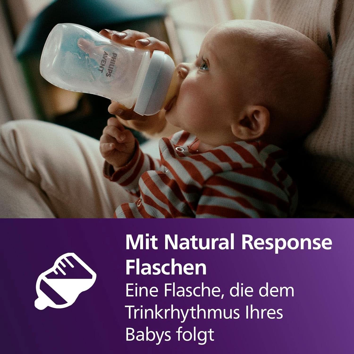 Philips Avent Elektrische Natural Motion Milchpumpe - Set Zum Abpumpen, Aufbewahren Und Füttern Inkl. Flaschen, Schnuller Und Becher (Modell SCD340/31) Potraviny a doplňky pro kojení Bebe Naty Shop