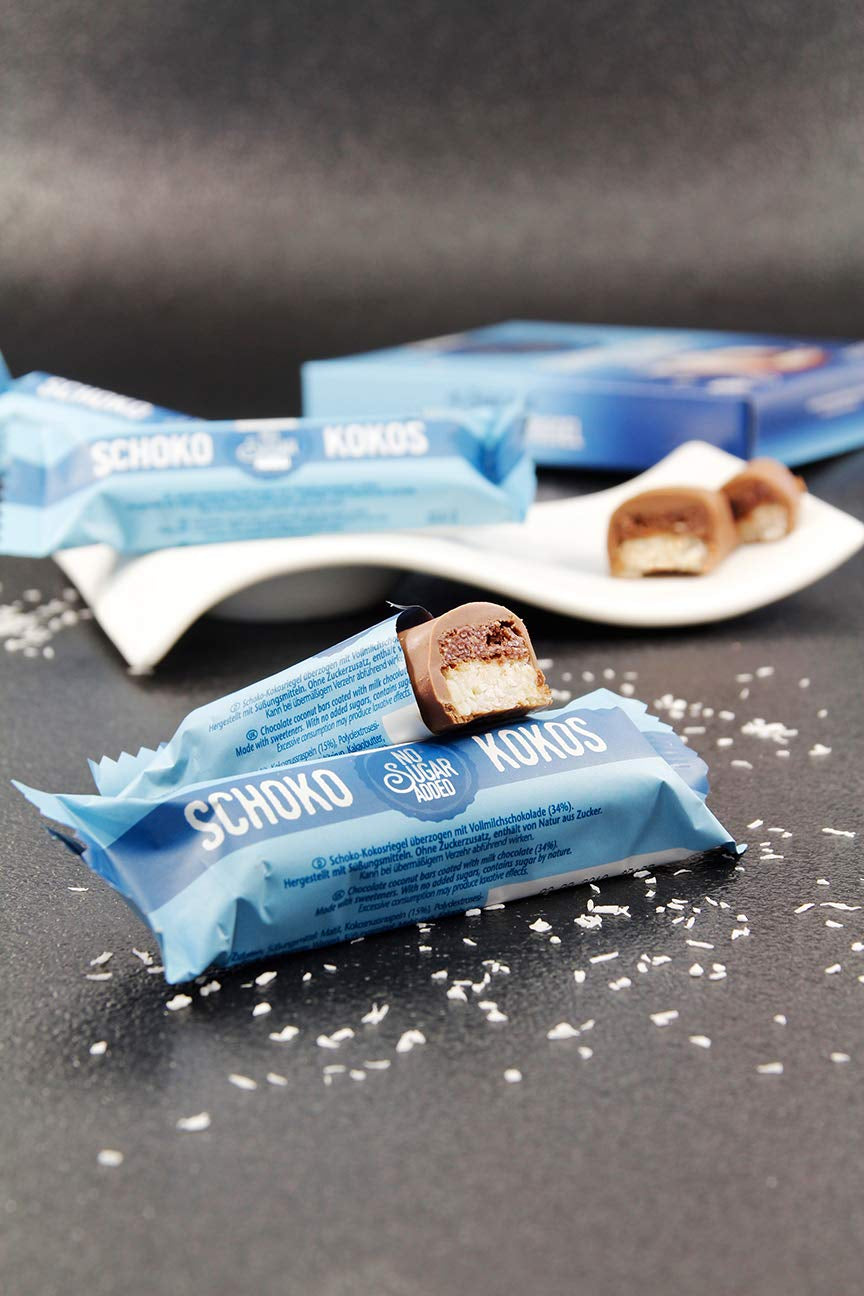 frankonia ČOKOLÁDA BEZ PŘIDANÉHO CUKRU čokoládové tyčinky a kokos, 100 g (3x33 g)