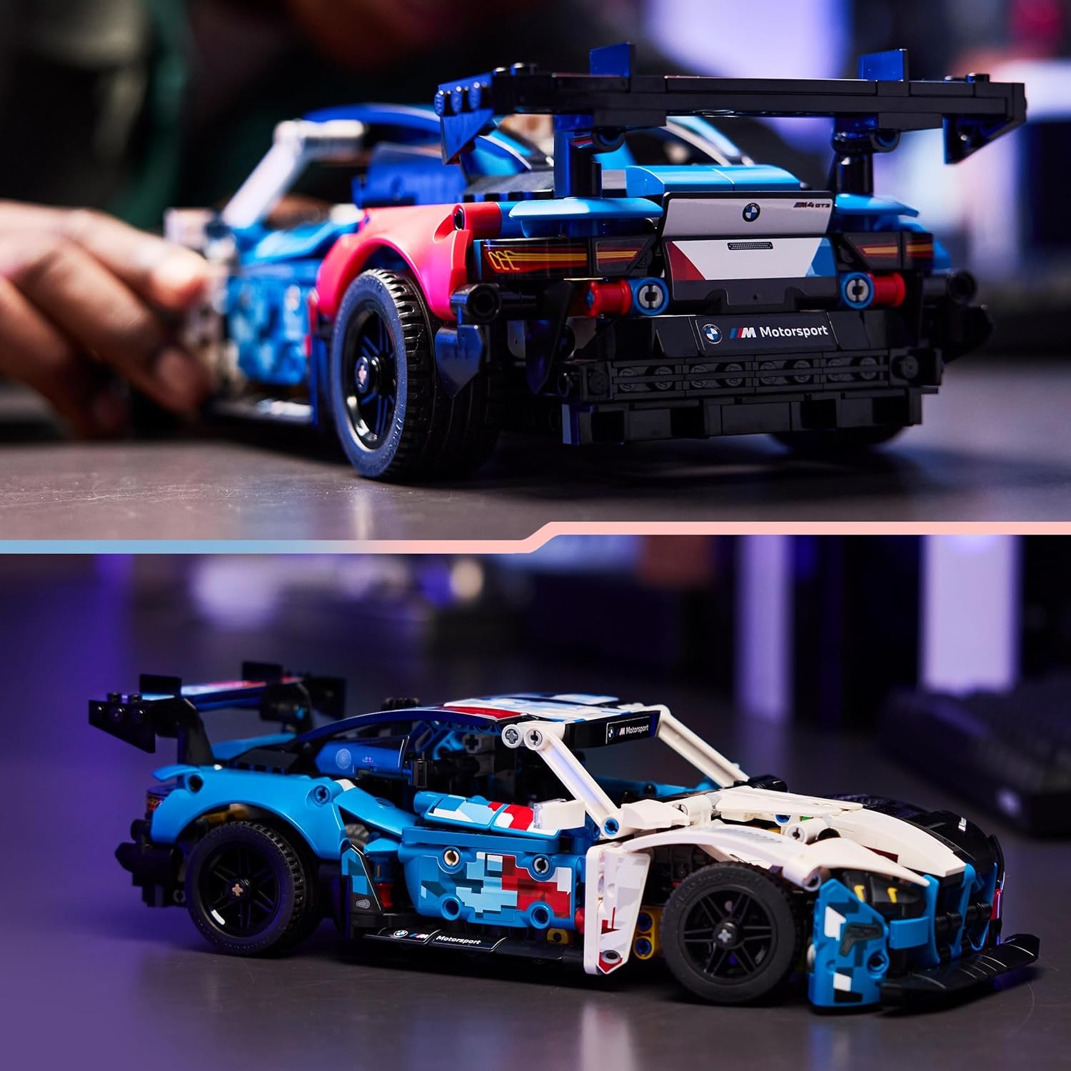 LEGO Technic BMW M4 GT3 EVO Závodní auto - Modellbausatz s motorem V6, řízením a otevřenými dveřmi - Herní dárek pro chlapce od 11 Jahren & Jugendlich Motorsport Fans - 42226