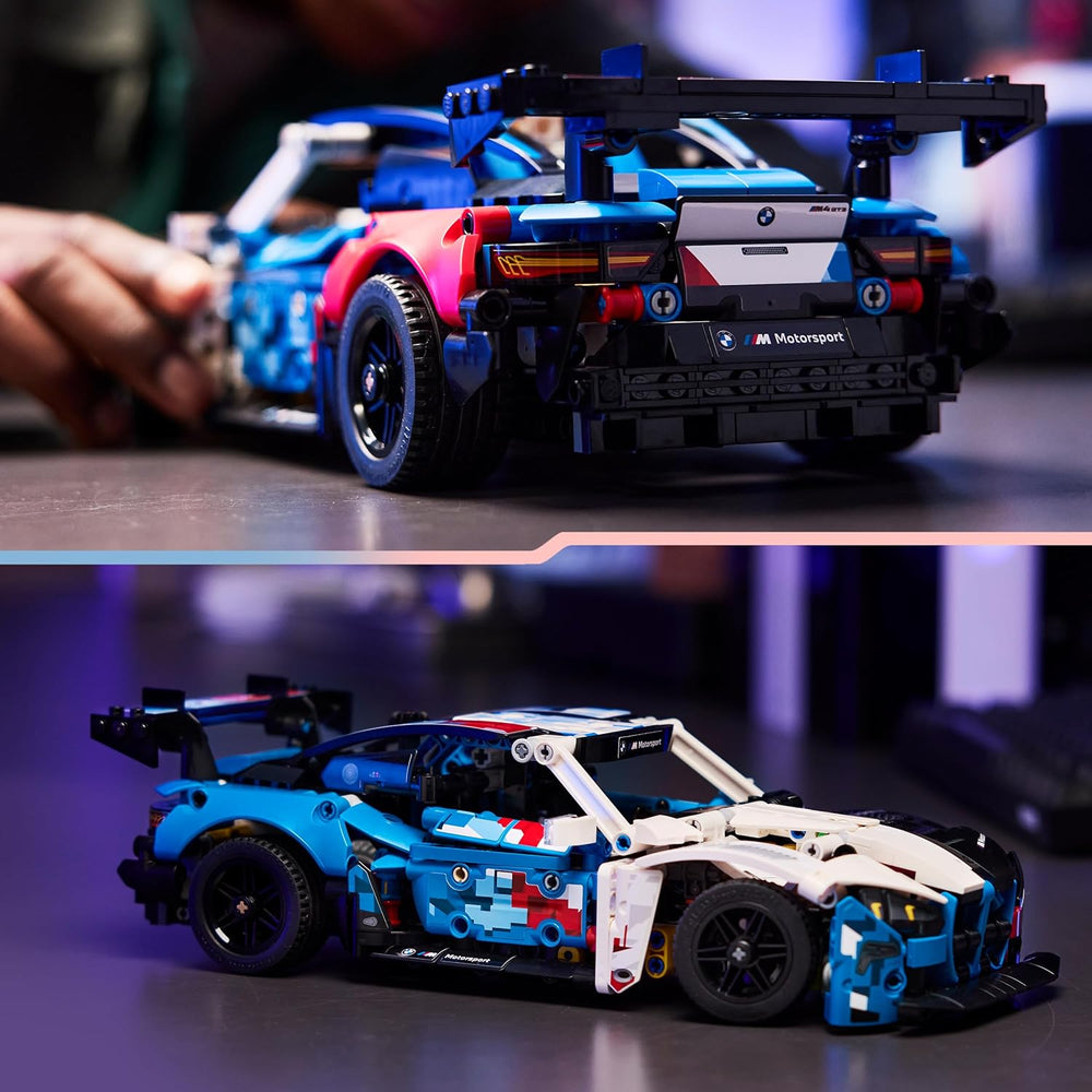 LEGO Technic BMW M4 GT3 EVO Závodní auto - Modellbausatz s motorem V6, řízením a otevřenými dveřmi - Herní dárek pro chlapce od 11 Jahren & Jugendlich Motorsport Fans - 42226