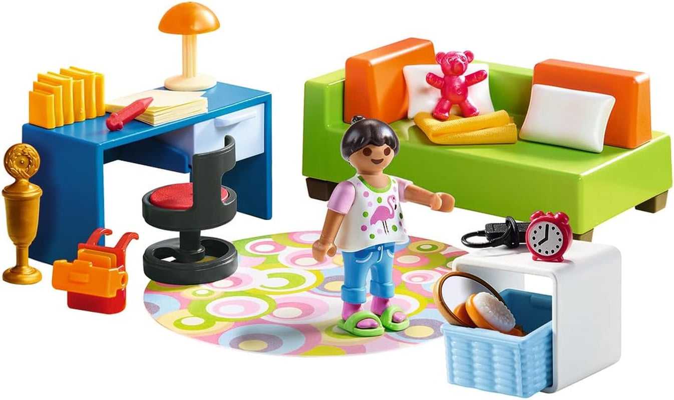Casă de păpuși PLAYMOBIL 70209 Cameră de tineret cu figurină de fată și accesorii, de la 4 ani Casute de papusi Naty Shop
