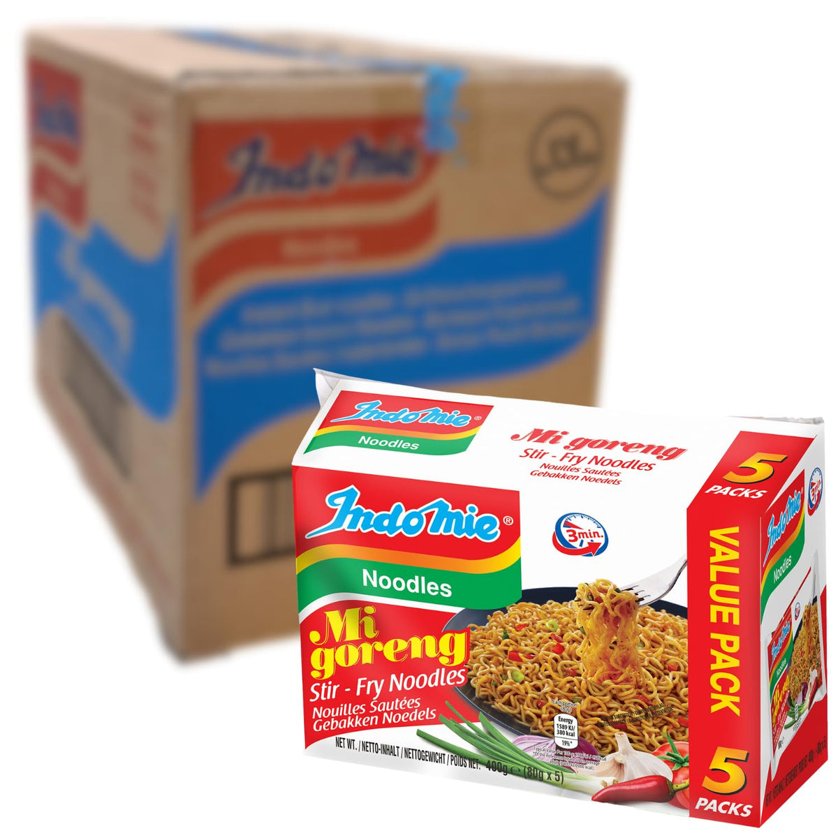 INDOMIE – Instantní nudle Mi Goreng – Multipack (40 x 80 g)