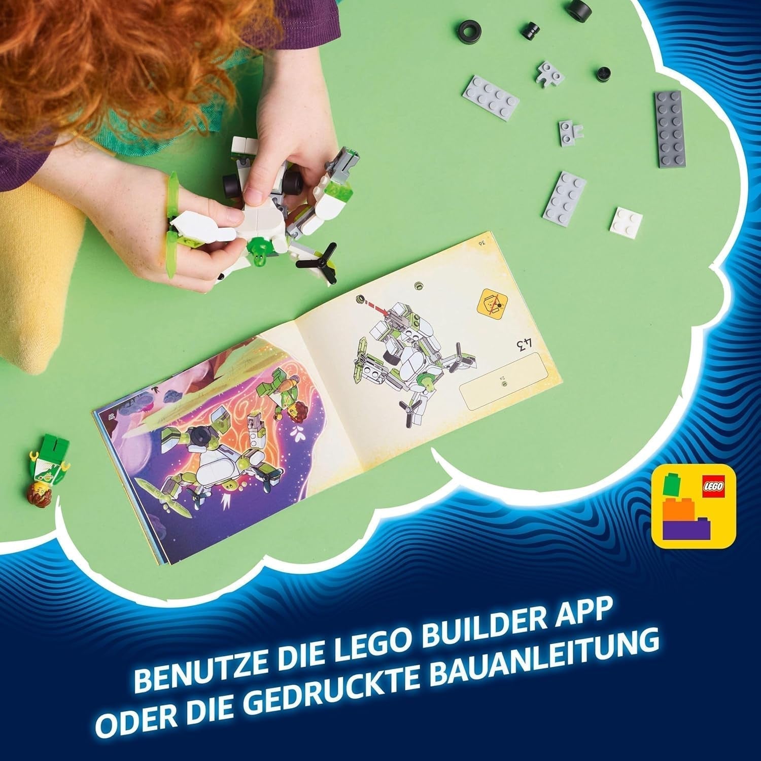 LEGO Dreamzzz Z-Blob's Robot and Vehicle Adventure, Toy Mech 20 v 1, pro dívky a chlapce, děti od 7 let, Fantasy herní sada s minifigurkou Mateo, 20 verzí Z-Blob 71487 Stavebnice Beuche den LEGO-Store