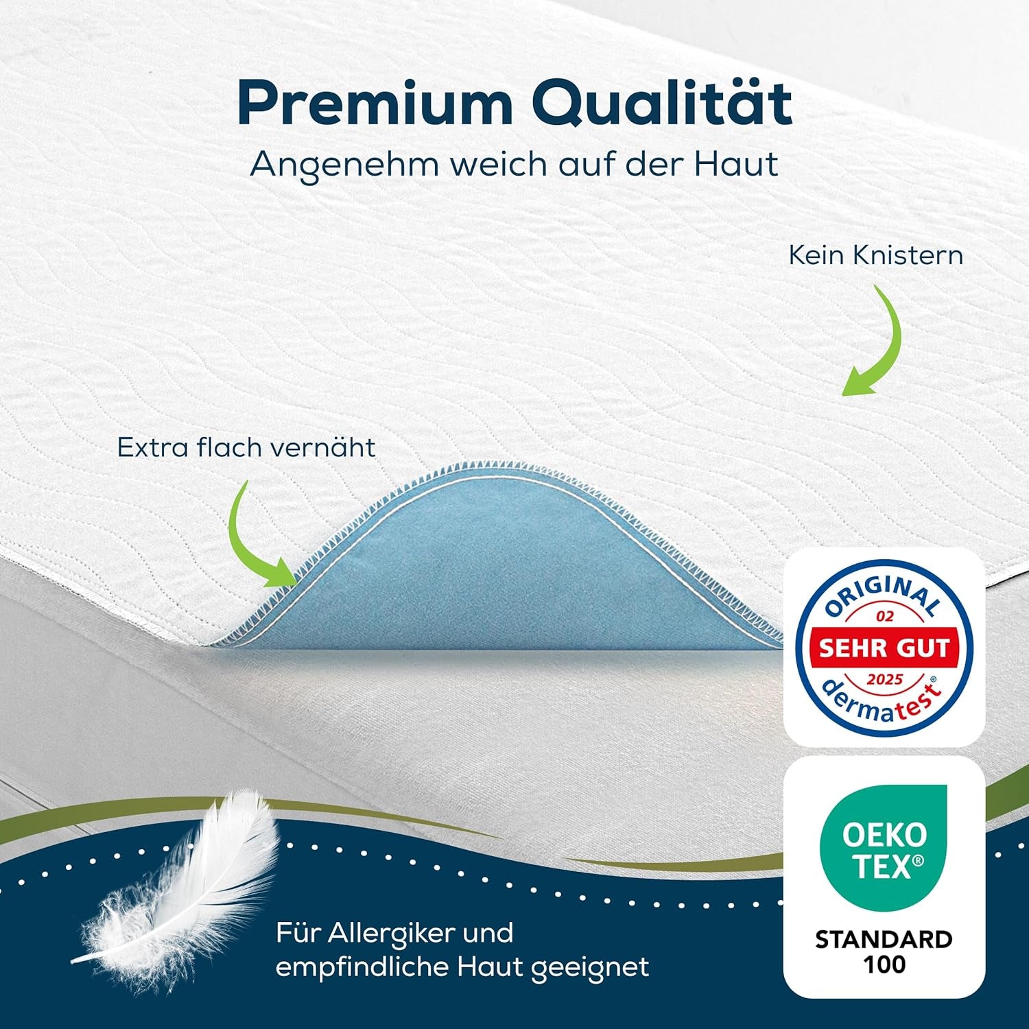 Inkontinenční matrace Sensalou 90x160 cm voděodolná inkontinenční matrace omyvatelná prodyšná