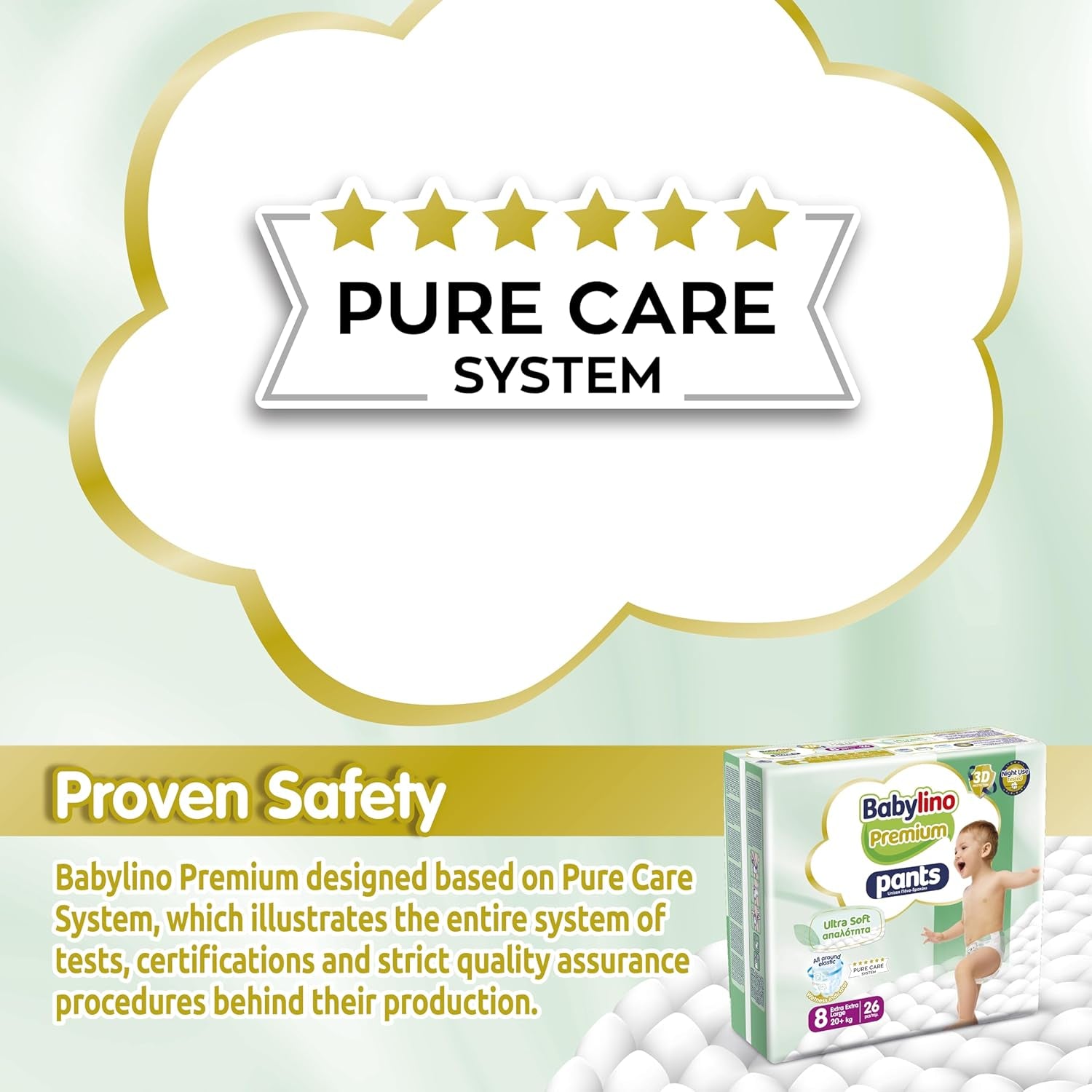 Prémiové kalhoty velikosti 8 s ultra měkkým filtrem, XXL (20+ kg), 104 kusů