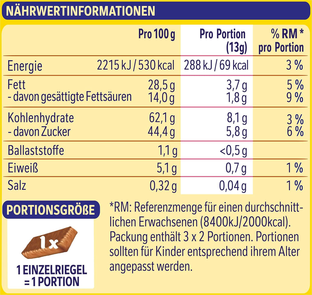Nestlé Crunchy Waffle Delicious Mléčná čokoláda Vaflová tyčinka Multi Pack 1 balení (3x26g každý)