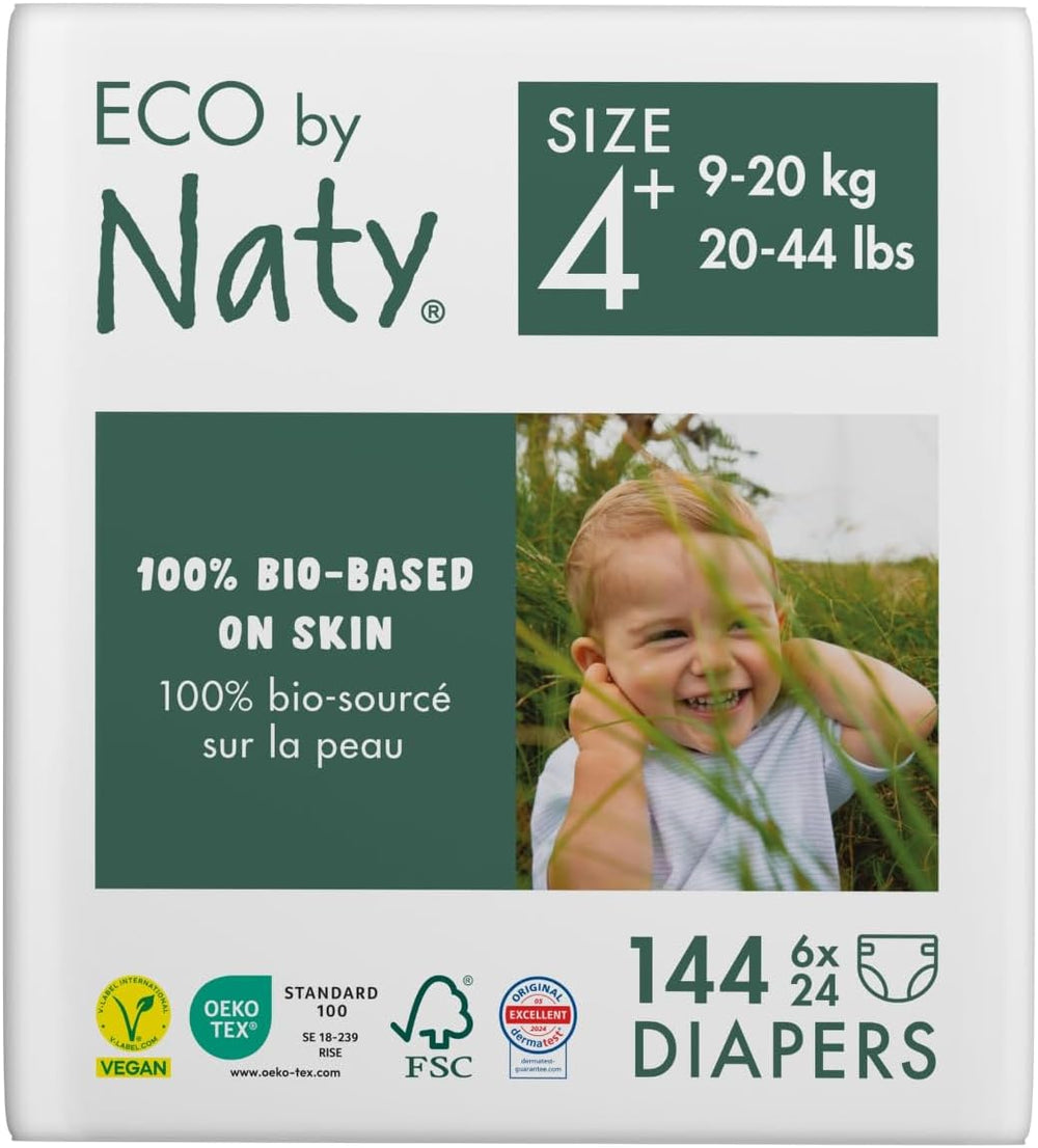 Eco plenky Eco by Naty Baby Eco plenky - prémiové organické plenky, ekologické, vyrobené z rostlinných materiálů, ideální pro citlivou dětskou pokožku (velikost 5 - 80 kusů)