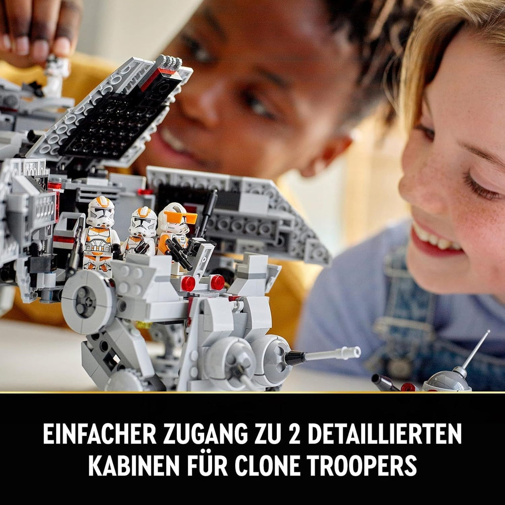 Sada minifigurek mobilního modelu hračky LEGO Star Wars At-Te Walker včetně 3 klonových vojáků, bitevních droidů a trpasličího pavoučího droida 75337 Stavebnice Besuche den LEGO-Store