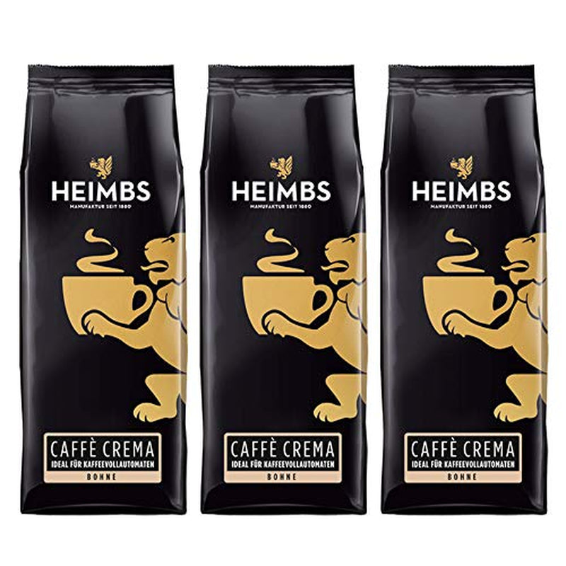 Caffè Crema pentru aparate de cafea complet automate, boabe întregi de 250 g, pachet de 3