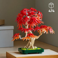 LEGO Botanicals Japonský červený javor - Bonsai - Stavebnice umělých rostlin s červenými a oranžovými listy a miska - Domácí dekorace - Nápad na dárek pro dospělé - 10348 Stavebnic Besuche den LEGO-Store