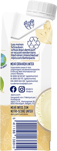 Alpro Vanilkový sójový nápoj - veganský, bez laktózy, s vitamíny