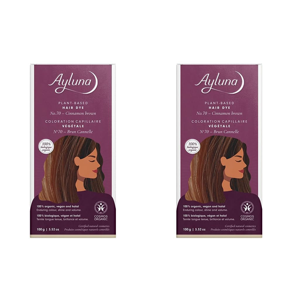 Vopsea de păr vegetală 60 chilli red, vopsea de păr vegană cu henna, madder indian, schinduf și mușețel, pentru culoare de lungă durată, strălucire și volum, fără amoniac, 100% acoperire pentru părul gri, 100g Vopsea pentru par Naty Shop Maro 100 G (pachet de 2)