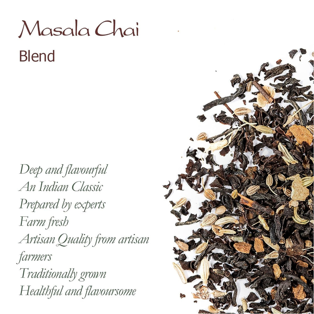Masala Chai Ceai negru organic - perfect pentru India Latte - amestec indian organic 100 g