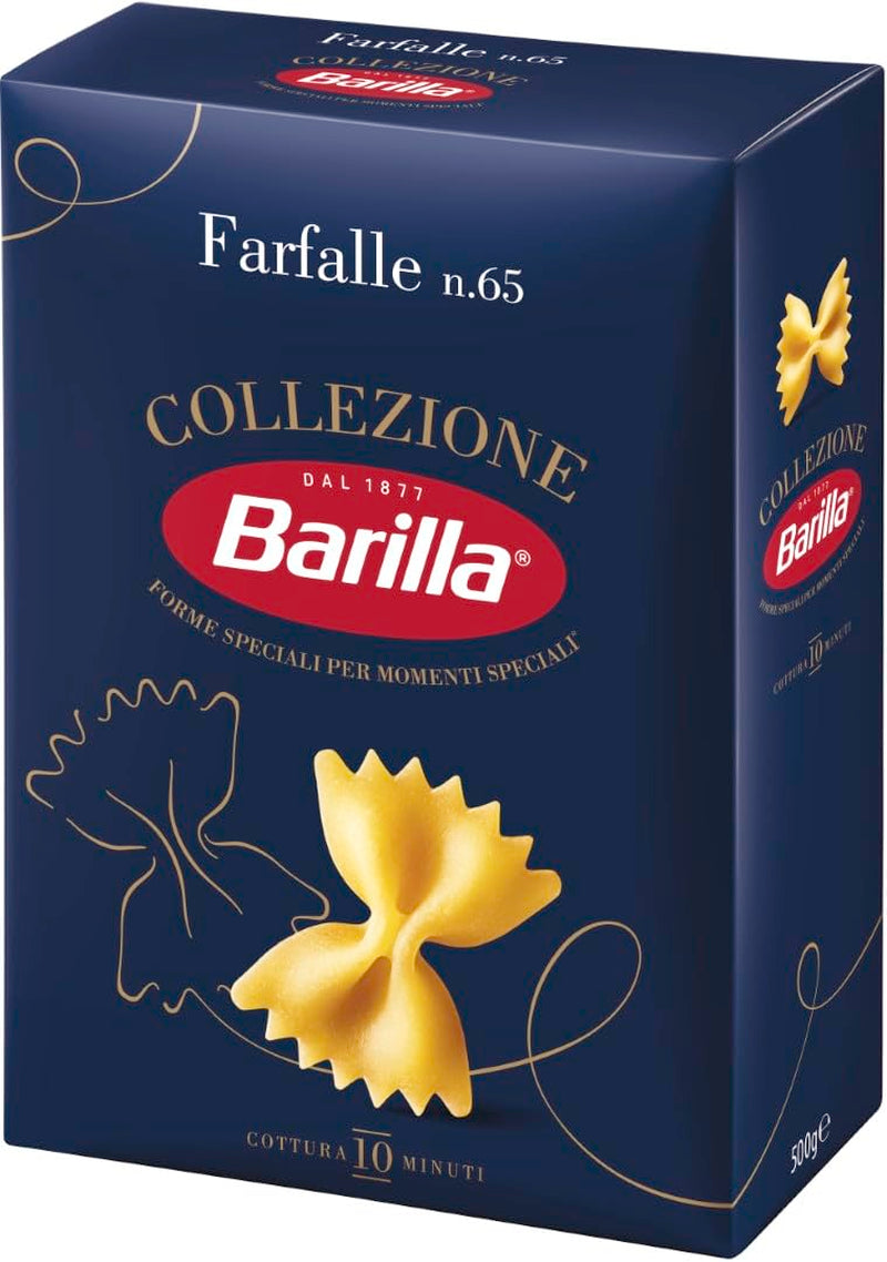 Barilla Collezione Farfalle Těstoviny vyrobené z vysoce kvalitní tvrdé pšenice, vždy al dente, (1 x 500 g)