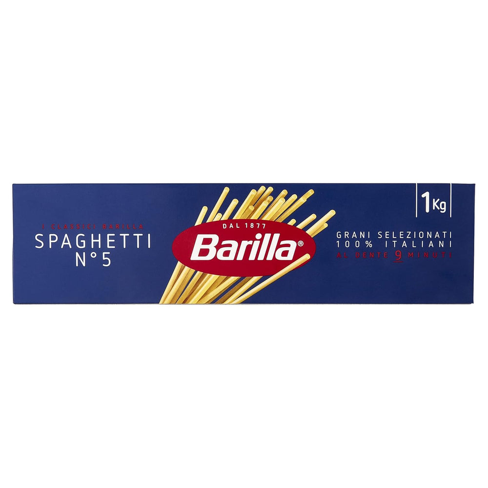 Barilla Classic Spaghetti No. 5 vysoce kvalitní těstoviny z tvrdé pšenice, vždy al dente (1 x 1 kg)