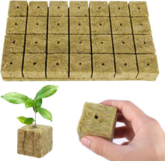 Rockwool Seedling Cubes 28 - Rockwool Cubes 4x4x4cm - Sadbové kostky, Rockwool Kostky, Hydroponické sadební systémy/Klonované rostliny/Školní projekty, Pěstování sazenic bez půdy