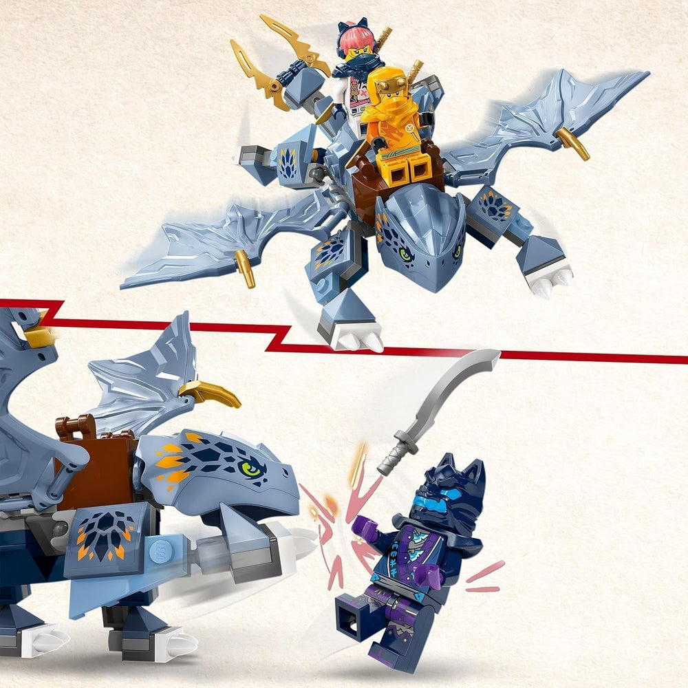 LEGO NINJAGO Riyu Dětský drak Dragon se 3 minifigurkami Sestavitelná hračka Ninja pro 6leté chlapce a dívky Akční dárek pro děti 71810 Stavebnice Besuche den LEGO-Store