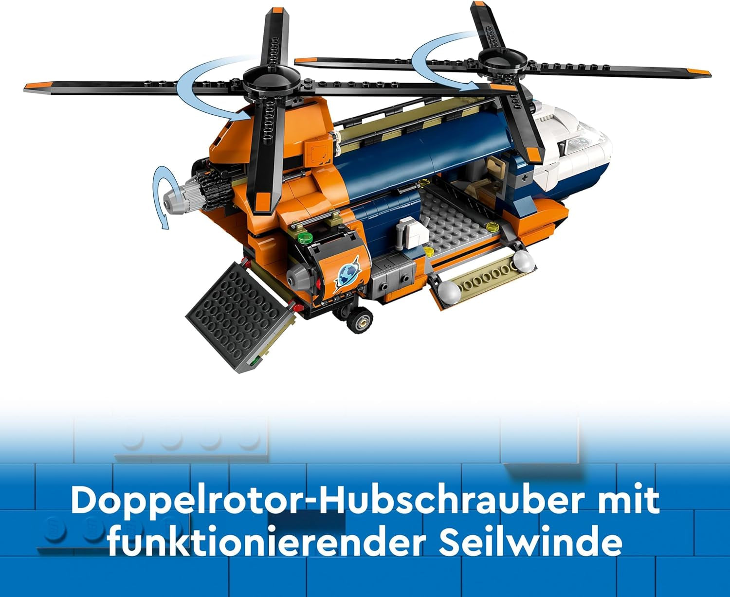 LEGO City Helikoptéra Jungle Explorer, dobrodružná hrací sada pro děti 8+, vánoční nebo narozeninový dárek pro děti, 5 minifigurek a 3 gorily 60437 Stavebnice Besuche den LEGO-Store