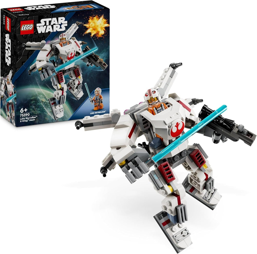 LEGO Star Wars Mech X-Wing od Luka Skywalkera Sběratelská hračka Kostky Akční Dobrodružný Nápad na dárek pro kreativní chlapce a dívky od 6 let 75390 Stavebnice Besuche den LEGO-Store Výchozí název