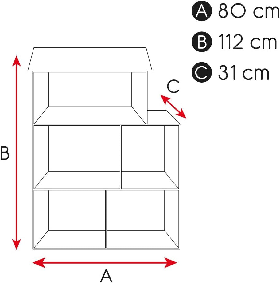 WOOMAX Colorbaby 85293 Dřevěný domeček pro panenky Naty Shop domečky pro panenky