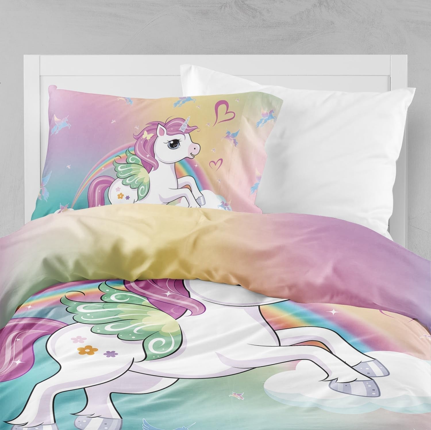 Lenjerie de pat pentru fetite, diverse modele specifice, microfibre din poliester Lenjerie de pat - copii Naty Shop