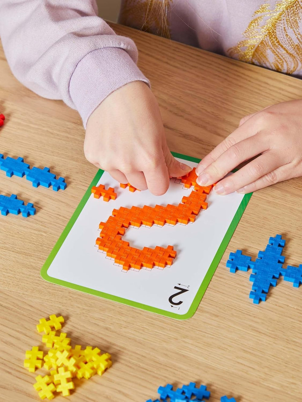 Plus-Plus 9603909 Geniales Konstruktionsspielzeug, Naučte se stavět, ABC & 123, Kreativ-Bausteine, 600 Teile