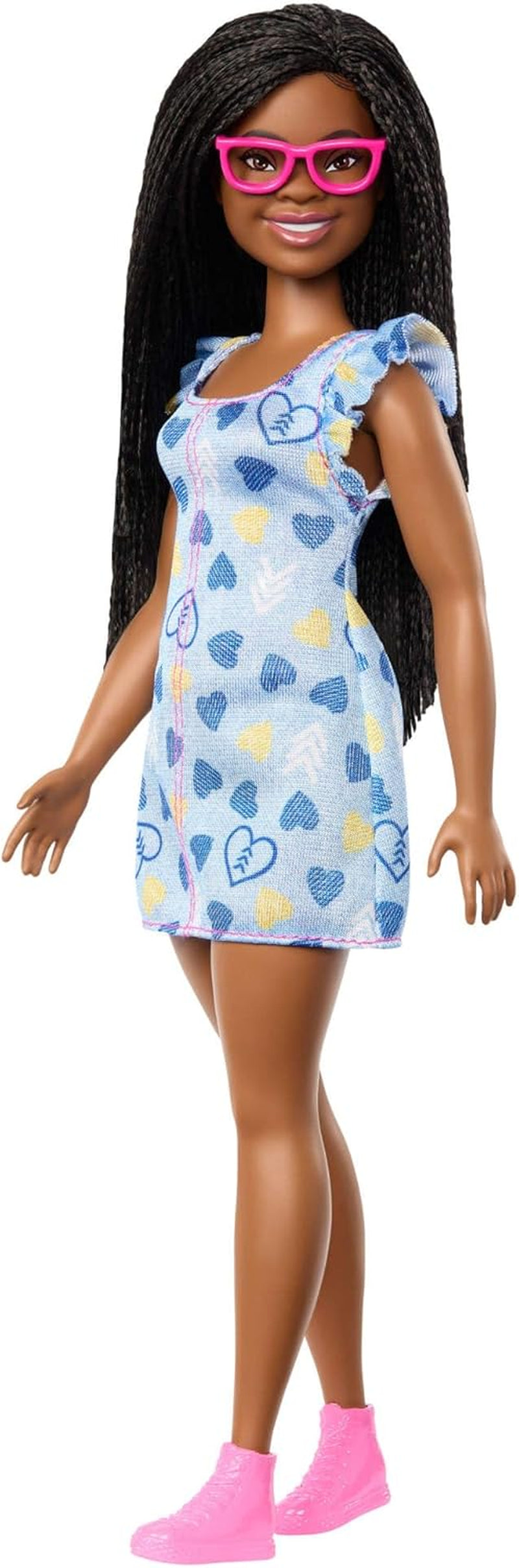Panenka Barbie Fashionistas č. 229 with Down Syndrome in Heart Dress, vyvinuté ve spolupráci s National Down Syndrome Society, HYK14 Naty Shop Dolls Default Title