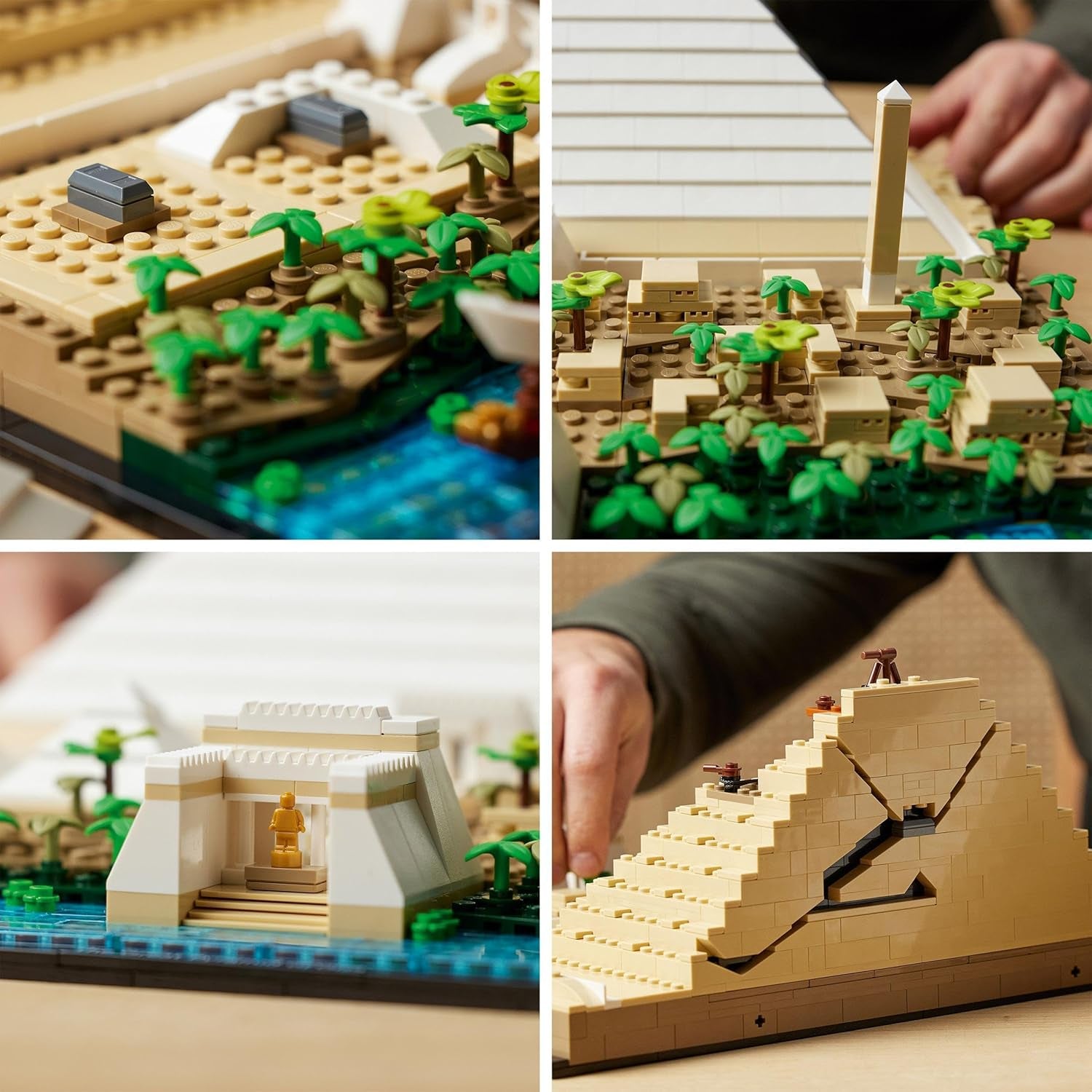 LEGO 21058 Architecture Stavebnice Cheopsova pyramida pro řemeslo jako kreativní koníček, Nápad na dárek pro dospělé, muže, ženy, matku, otce, kreativní činnost, sbírka slavných památek Stavebnice Besuche den LEGO-Store