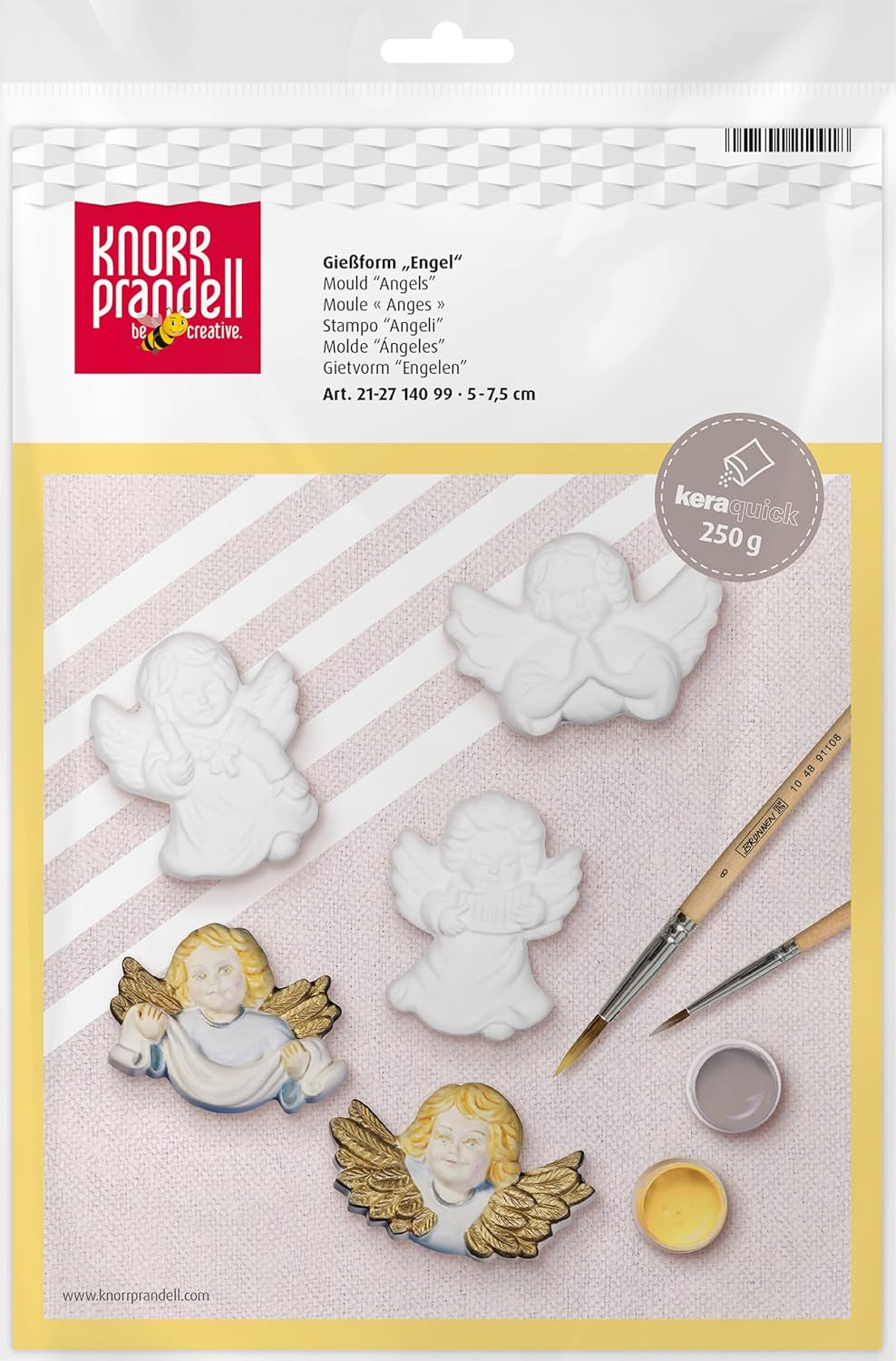 KnorrPrandell 2714099 Matriță de turnare Înger, 7 cm, Transparent