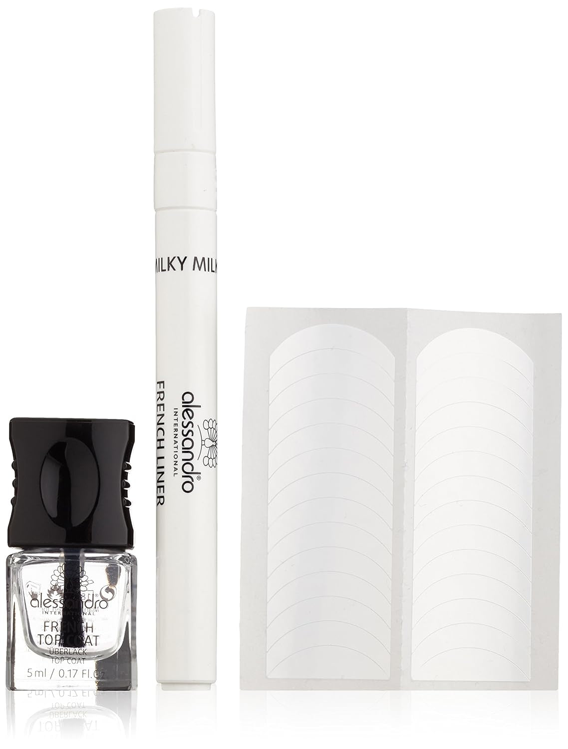 Alessandro Effect French Liner Milk White 1 balení (1 x 5 ml + 3,2 ml)