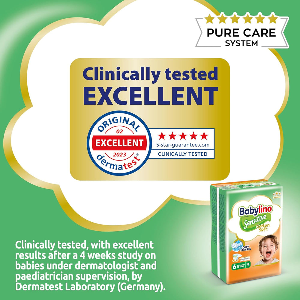 Pleny pro citlivá miminka, velikost 6, extra velké (13-18 kg), 114 plen