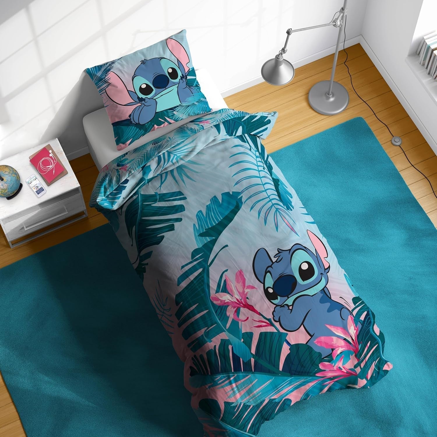 Sada povlečení pro děti Lilo And Stitch Floral Bedding - dětské Naty Shop