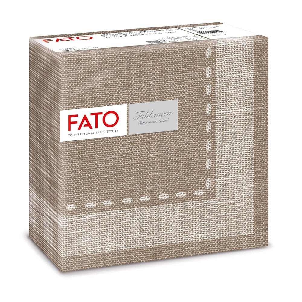 Fato - Șervețele din hârtie uscată, airlaid, efect textil, pachet cu 50 de șervețele, format 40X40 pliate în 4, Tropicana Decor