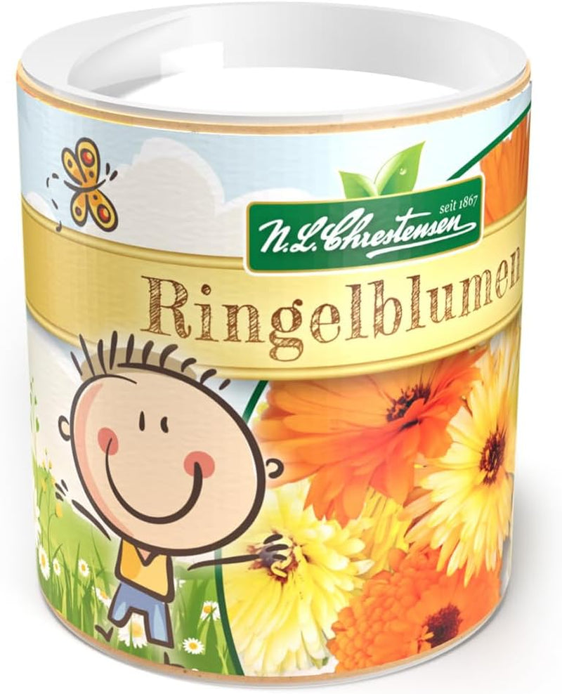 Semena měsíčku Chrestensen Colorful Mix - Opylovaná semínka zdarma 30g za cca. 25m² - Shaker pro zahradní děti