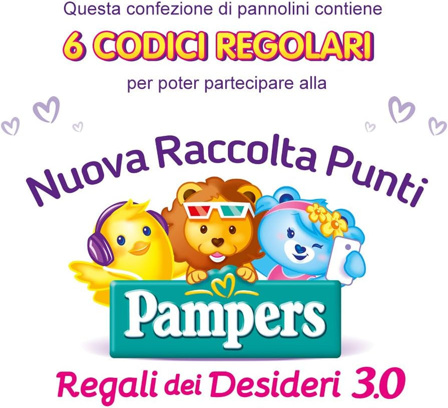 Pleny Pampers Sun and Moon Midi, velikost 3 (4-9 kg), 120 plen