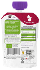 FRECHE FREUNDE Bio Quetschie Jablko, Birne & Maracuja, Fruchtmus mit Obst im Quetschbeutel für Baby from 6. Month, vegan, 6er Pack (6 x 100g)