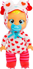 Cry Babies Tiny Cuddles Monster Momo, Plüsch-Baby-Puppe, Tiny Cuddles s osobním pyžamem pro příšerky, das echte Tränen weint, Kinder ab 18+ Monaten