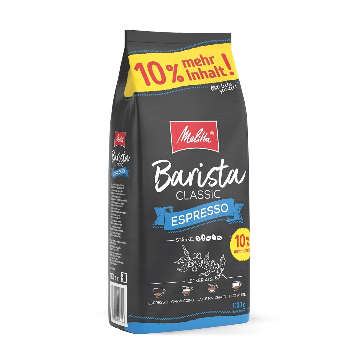 Melitta Barista Classic Espresso, Boabe de cafea întregi 1 kg Cafea Naty Shop 1.1 Kg Espresso