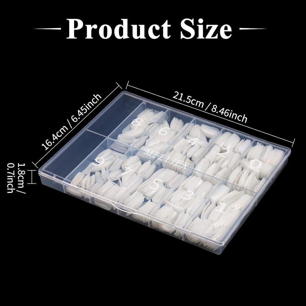 500 buc unghii artificiale naturale false artă completă sicriu unghii sfaturi pentru femei fete