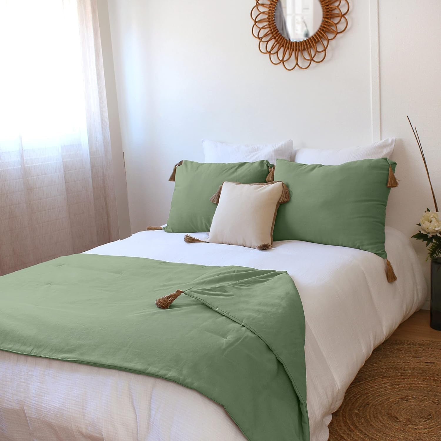 Plapumă cu 4 bobbles, iută, 90 X 190 Cm, lut, 2007AGCHLJT090190, 90 X 190 Cm Plapumi si pilote Naty Shop