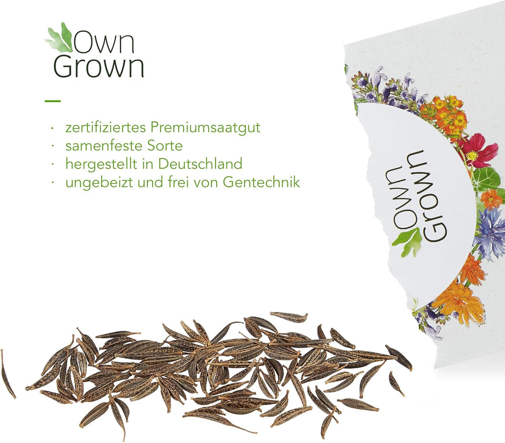 Cosmos Seeds (strakatá): Prémiová semena kosmu pro 100 kvetoucích rostlin Cosmos – Jedlá semena květin – Semena barevných květin – Semena divokých květů z OwnGrown