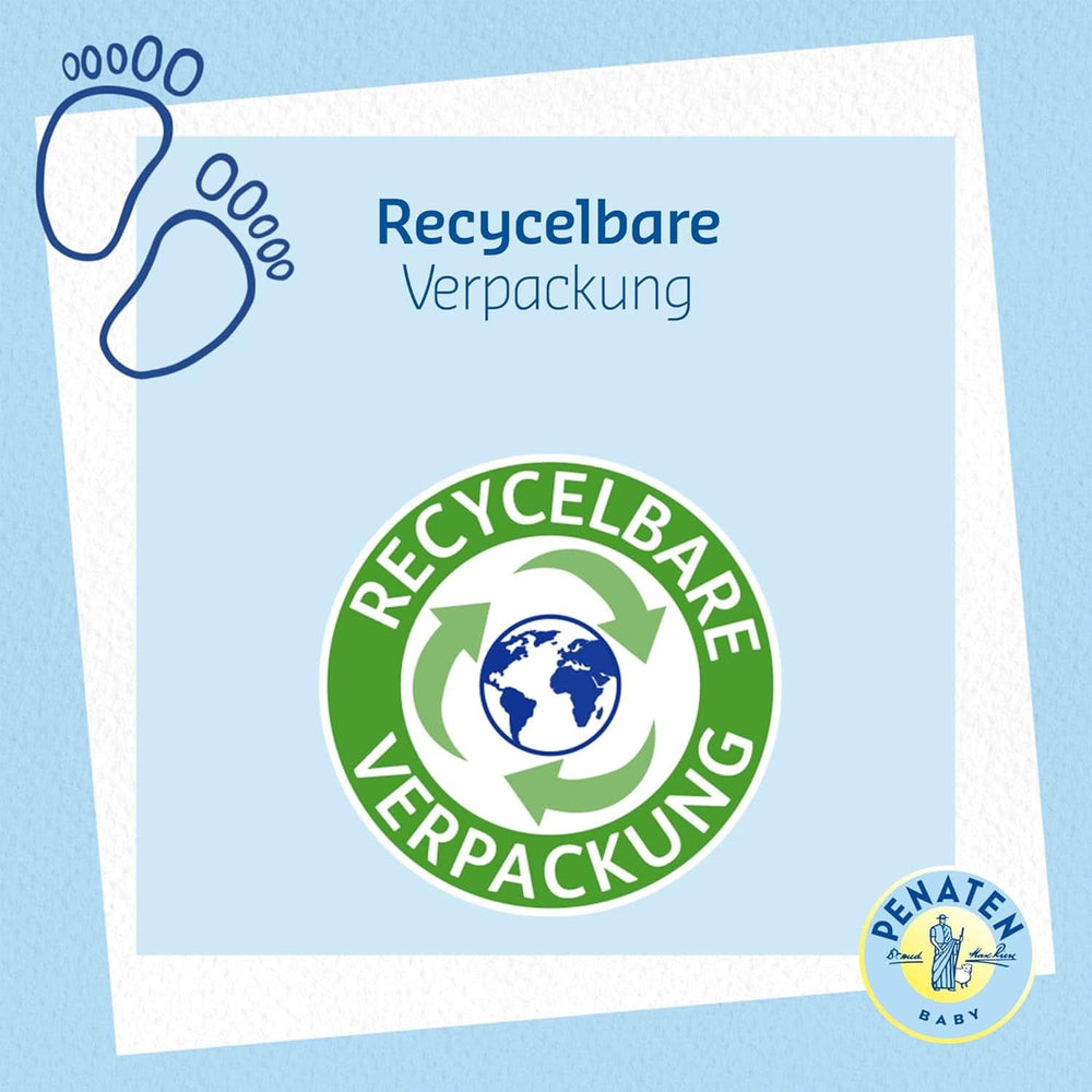 PENATEN Wash & Shower Cream (400 ml), sprchový gel a šampon pro kojence, bez parabenů a barviv Mother and Child Naty Shop