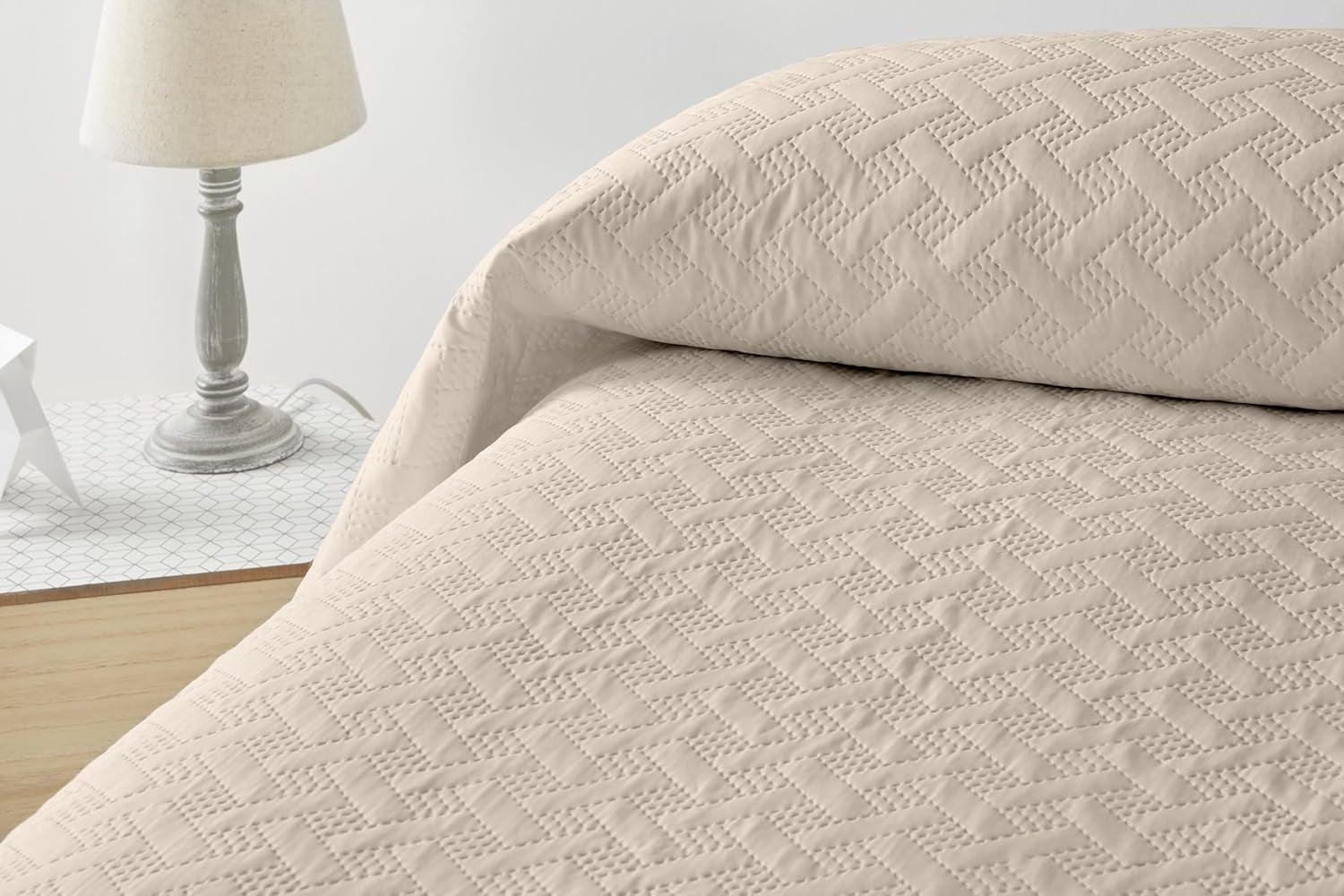 LISO - Cuvertură de pat pentru 105 Cm - Cuvertură de pat Bouti Bed - Primăvară și vară - 200X260 Cm - Roz Paturi si Cuverturi Besuche den Degrees home-Store Bej Pat 90 Cm