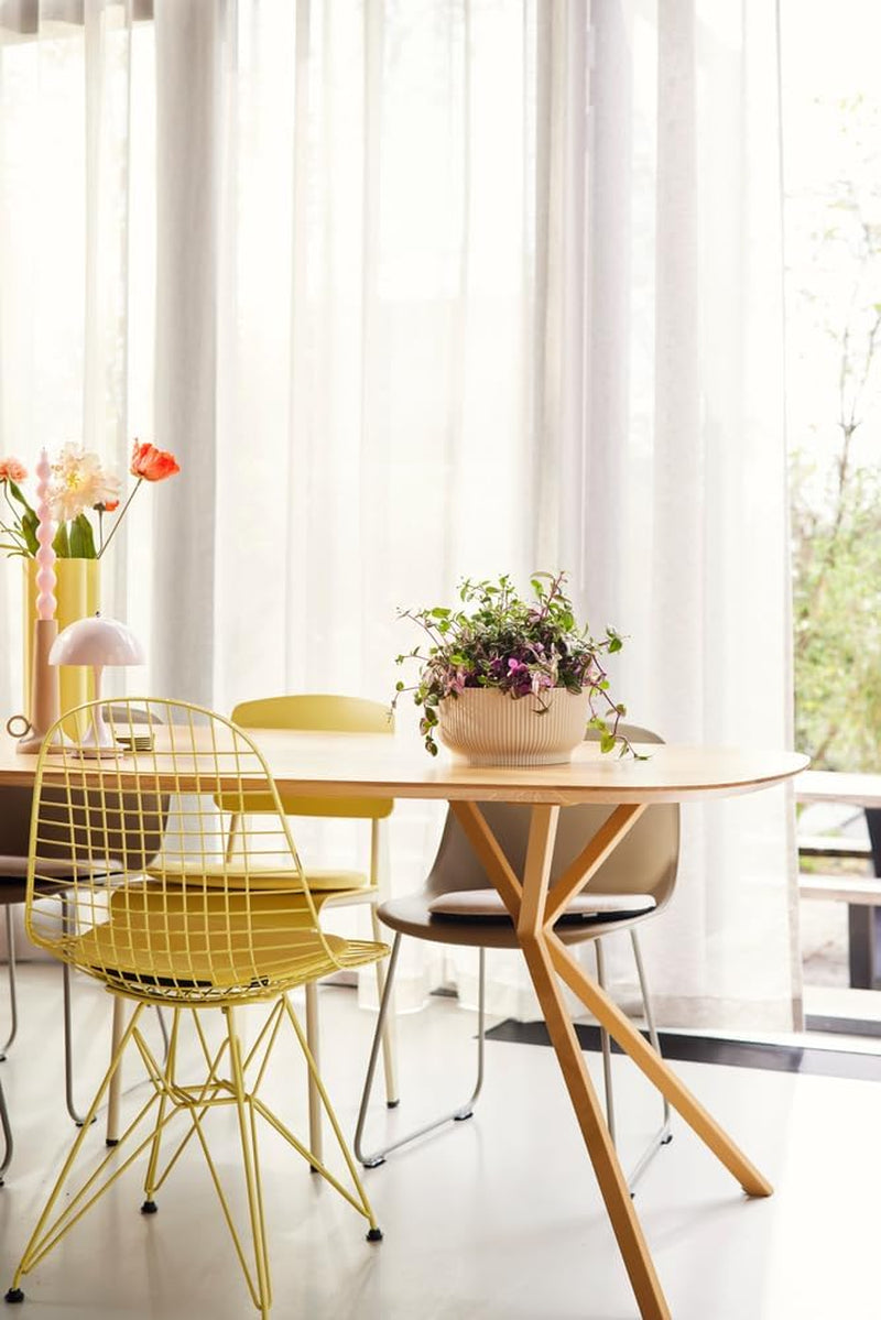 elho Vibes Fold Bowl 25 - Ghiveci de flori de interior - 100% plastic reciclat - Ø 24,9 x H 12,1 cm - Alb/In Alb