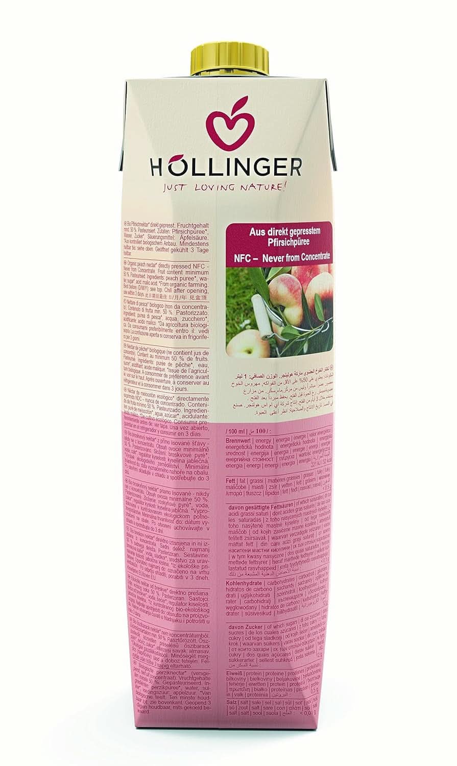 BIO Broskev, 1 litr Nealko nápoje Naty Shop