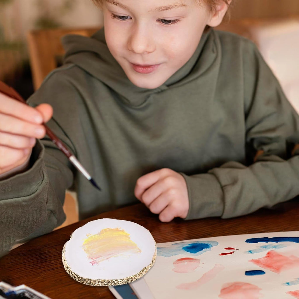 Maniküre Palette Kunstharz Nagelkunst Palette Nail Art Palette Nagellack Palette Make up Paletten Nagelmalerei Display Fach Kosmetik Mischpalette Werkzeuge