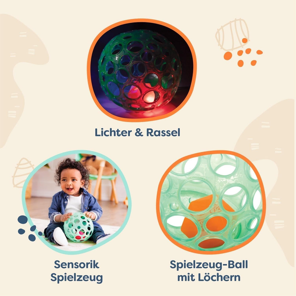 B. toys Jucărie pentru copii Jucărie pentru copii, jucărie pentru abilități motorii cu lumină - jucărie pentru copii pentru nou-născuți, fete și băieți de la 0 luni, fără PVC Jucarii Bebe Naty Shop